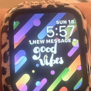 Apple Watch Series 6! Lots of bands and screen protectors.